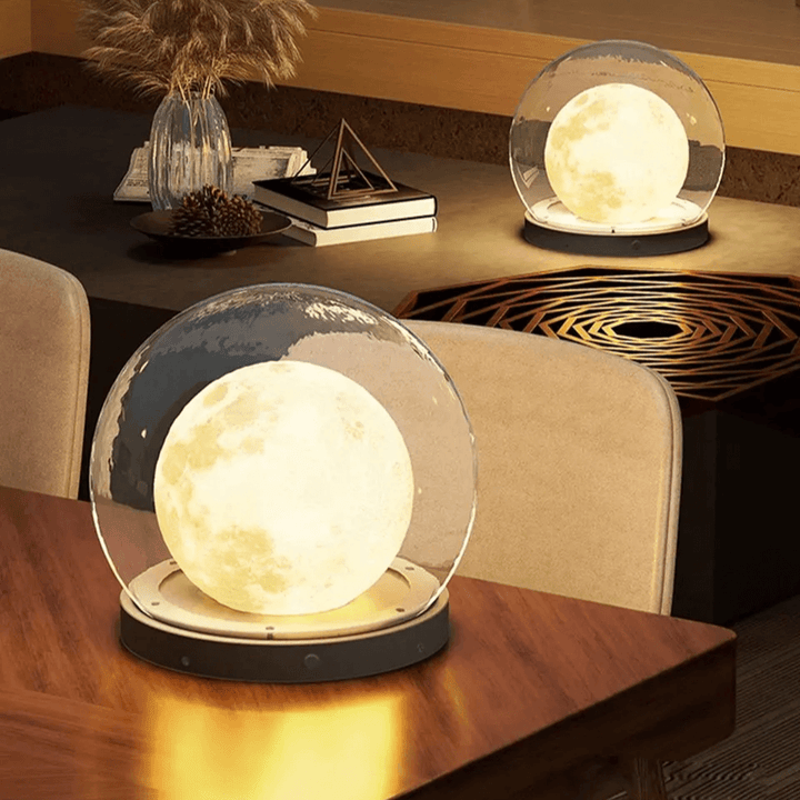 Moderne udendørslampe - Design i måneform