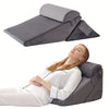 RelaxPlus Justerbar Ortopædisk Kilepude - Premium 7-i-1 Memory Foam-støttesystem
