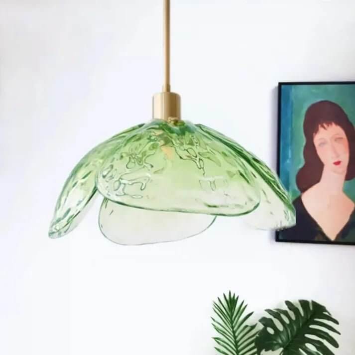 Hængelampe med blomsterblad - Elegant natlampe