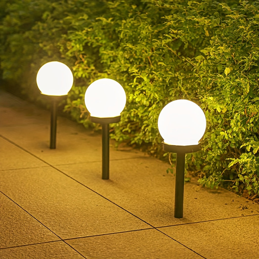 LED-solcellehavelamper – kugleformet belysning til stier og haver