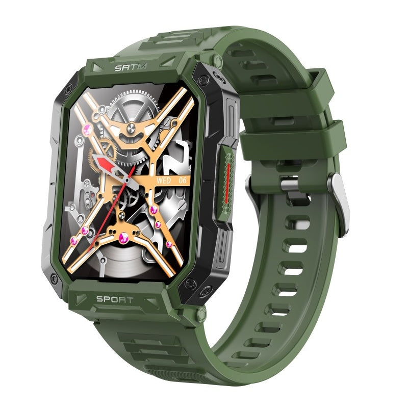 Vandtæt smartwatch med blodtryksmåler, iltmætning og søvnovervågning