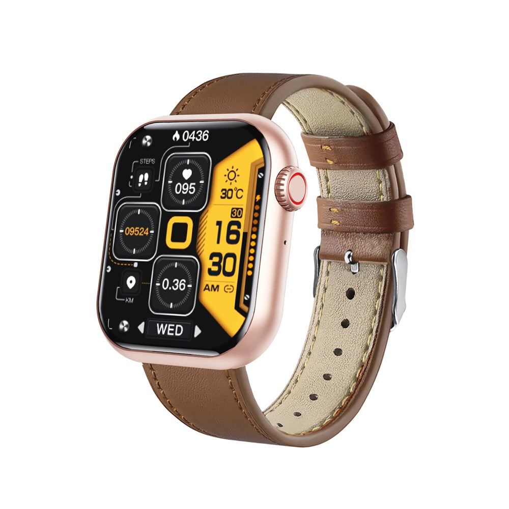 Vandtæt smartwatch med blodtryksmåler, iltmætning og søvnovervågning