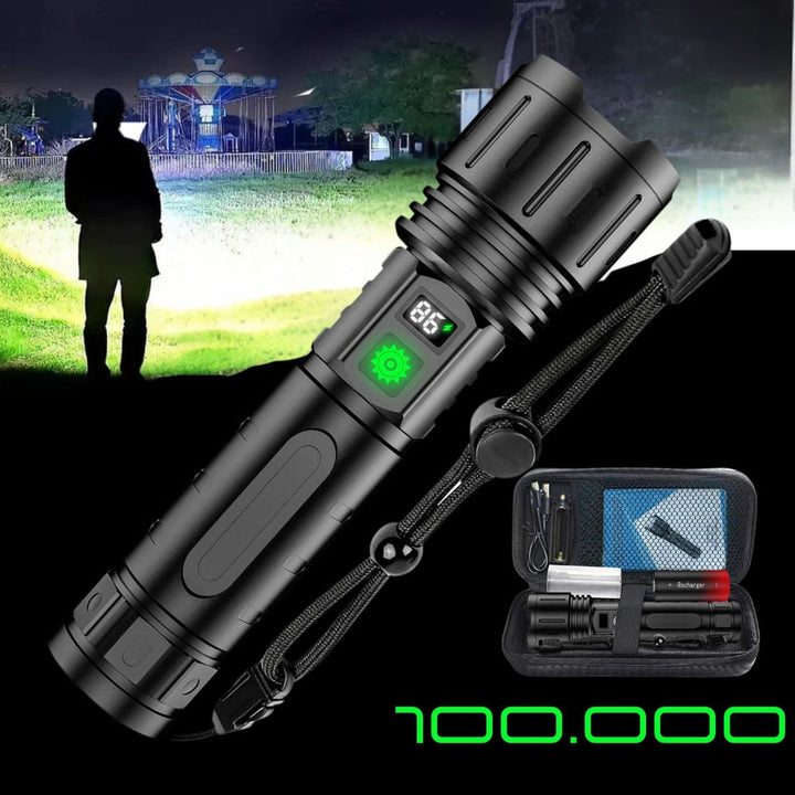 100.000 lumen lommelygte