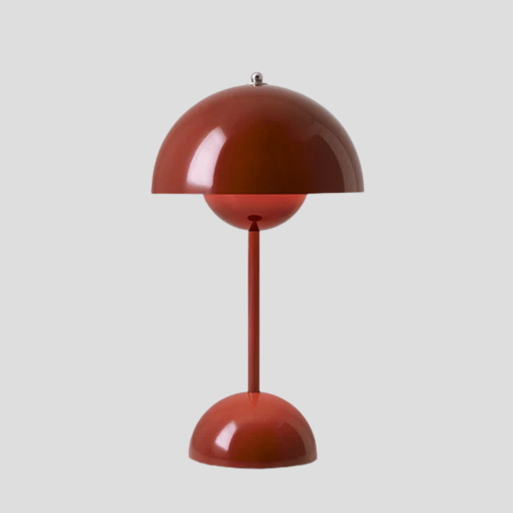 Ledningsfri metalbordlampe