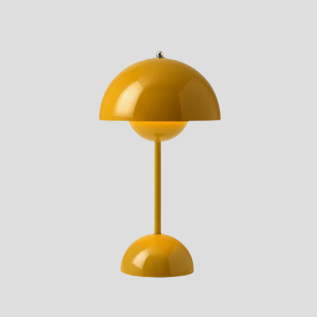 Ledningsfri metalbordlampe