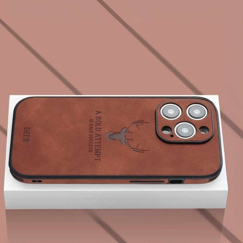 Luksus iPhone-cover i hjorteskind - Veltro
