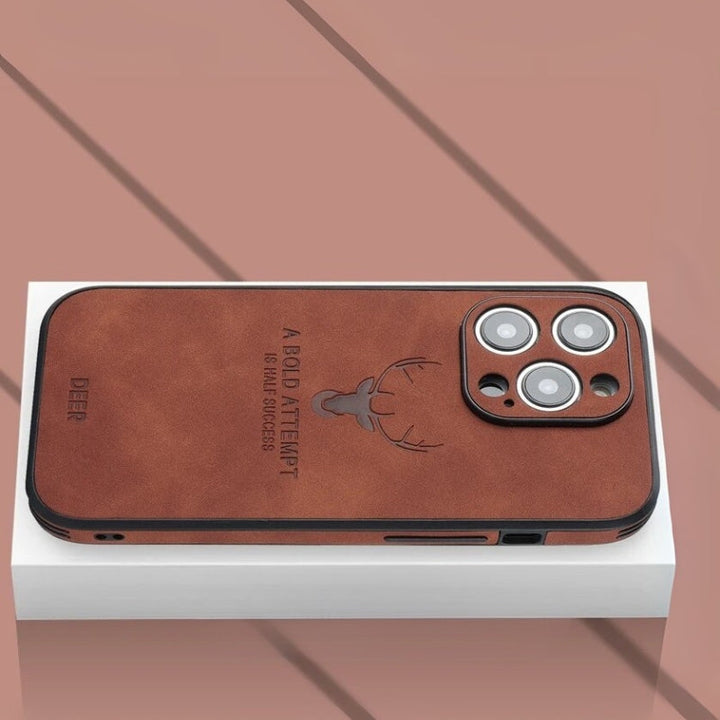 Luksus iPhone-cover i hjorteskind - Veltro