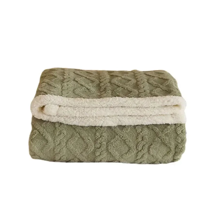 Tyk vinter-uldtæppe af lammeuld - WarmWool