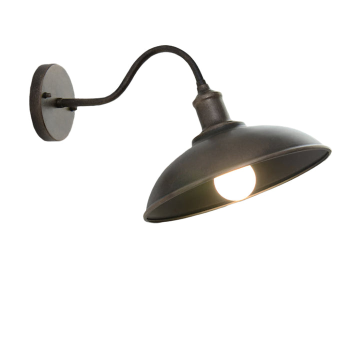 Udendørs væglampe i jern vintage industriel LED 1 lyskilde