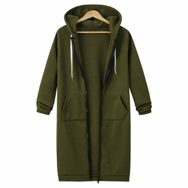 Casual lang cardigan til damer - CozyZip