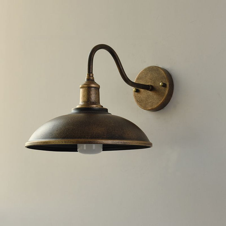 Udendørs væglampe i jern vintage industriel LED 1 lyskilde