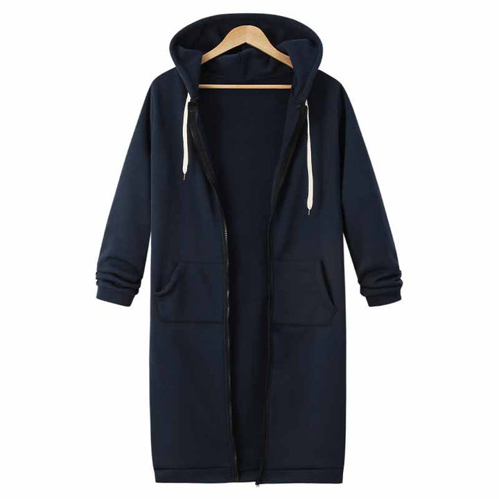 Casual lang cardigan til damer - CozyZip