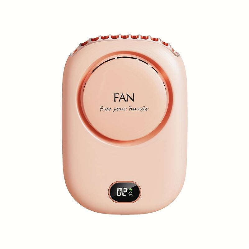 Genopladelig mini halsventilator med USB – Let med justerbare hastigheder