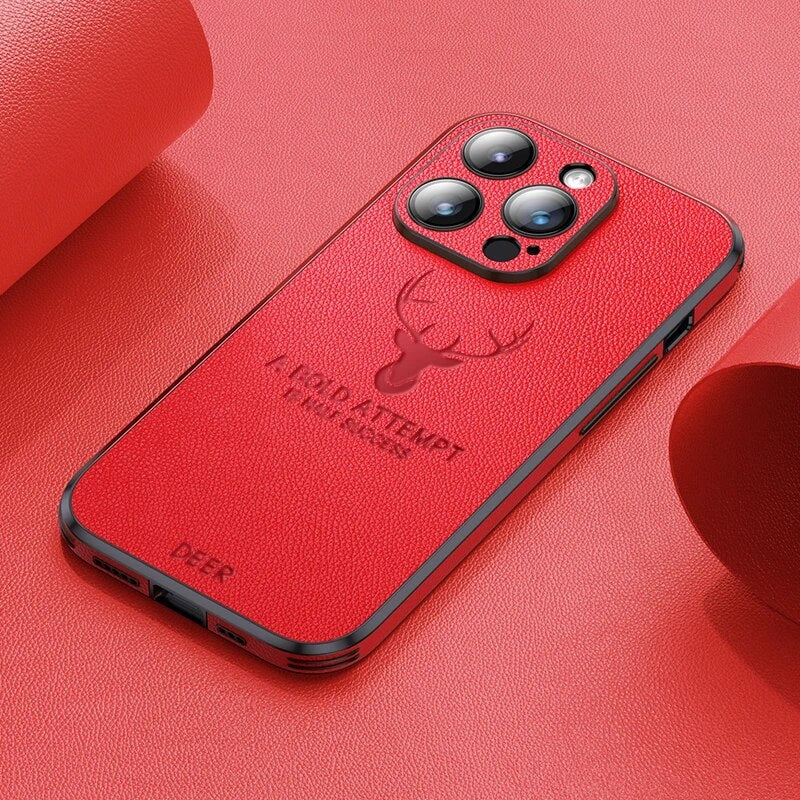 Luksus iPhone-cover i hjorteskind - Veltro
