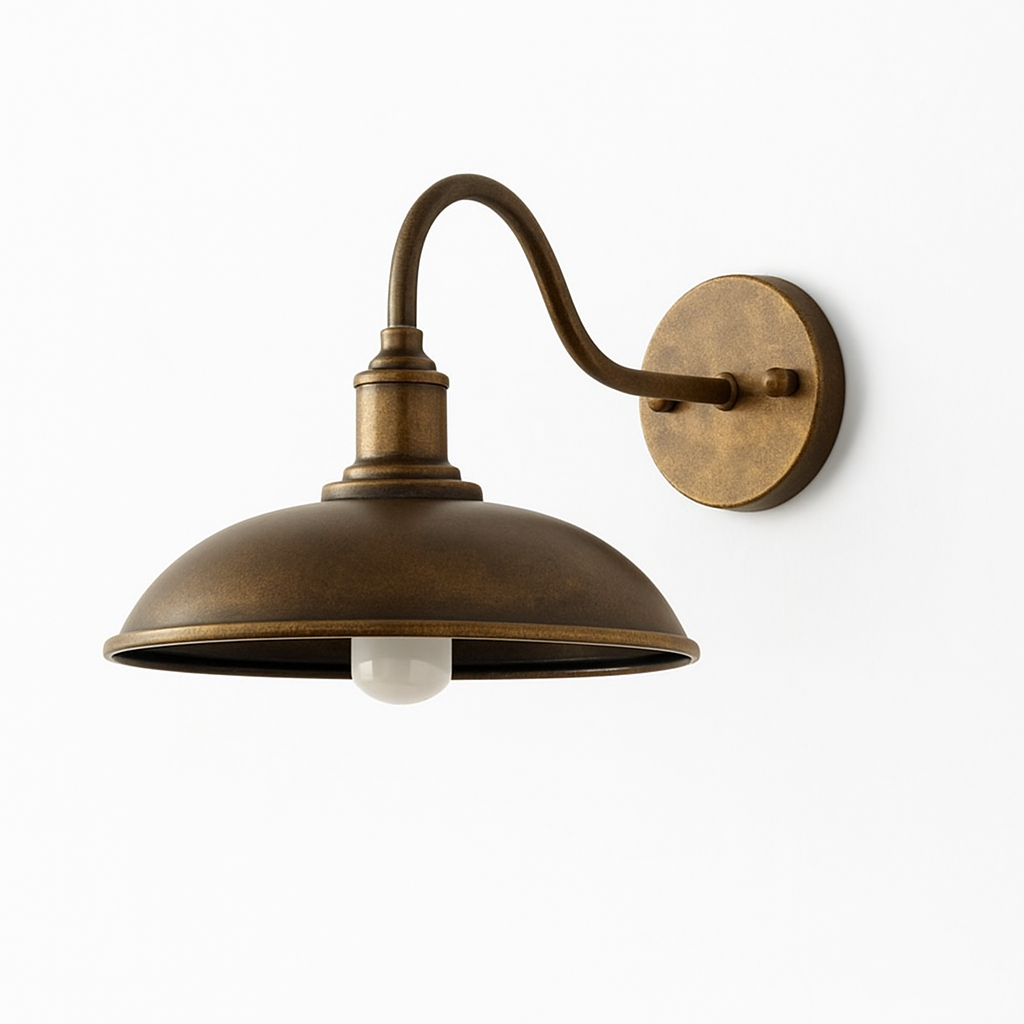 Udendørs væglampe i jern vintage industriel LED 1 lyskilde
