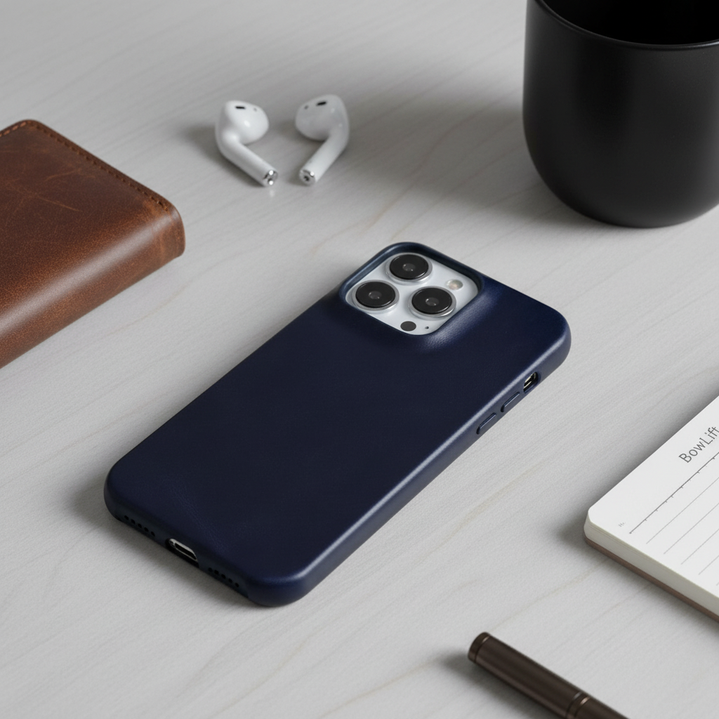 Ægte læder-cover med olievoks til Apple iPhone