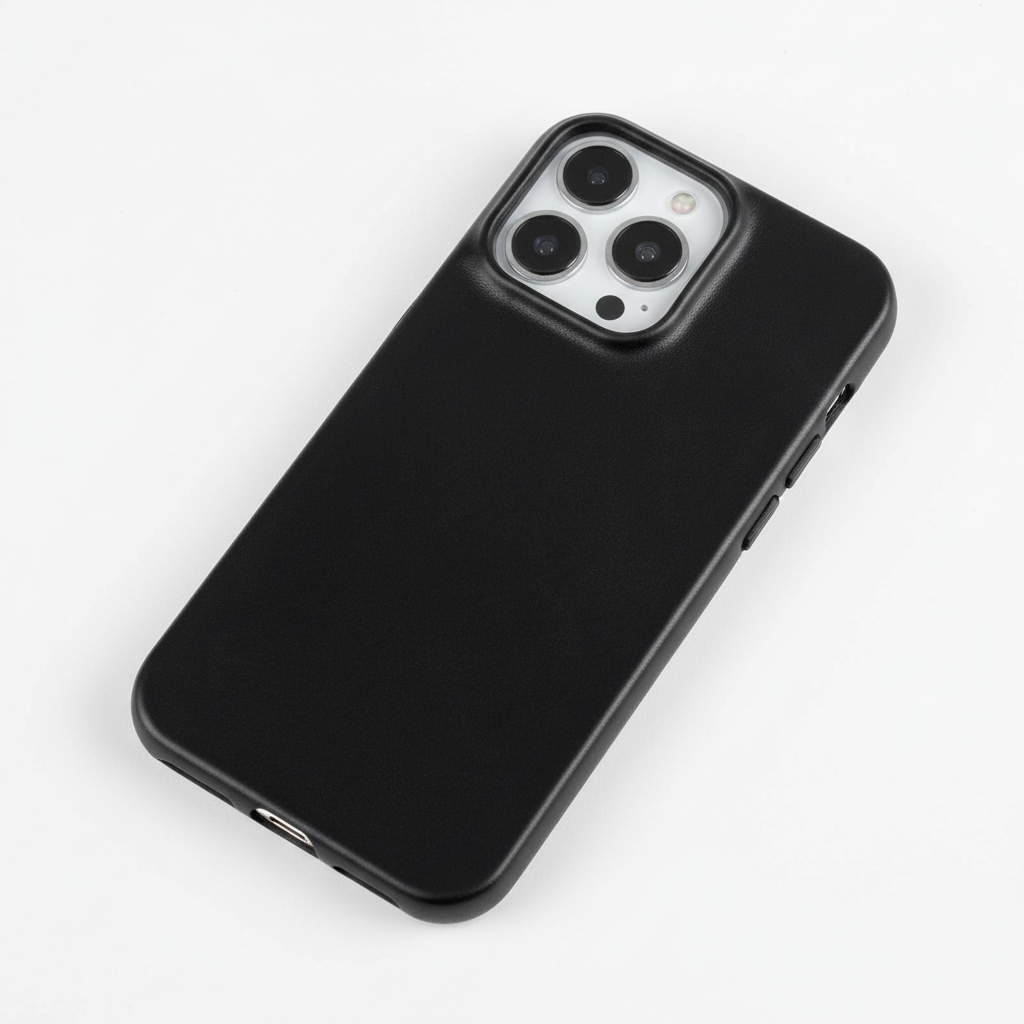 Ægte læder-cover med olievoks til Apple iPhone