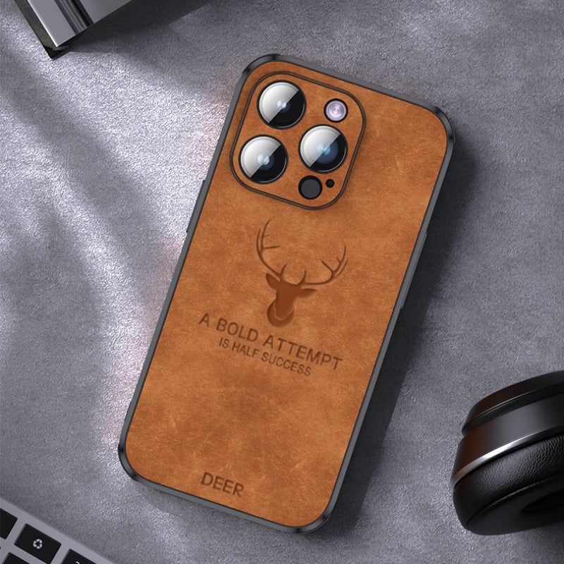 Luksus iPhone-cover i hjorteskind - Veltro