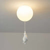 Loftlampe til børneværelset med bamse og ballon - CloudBear
