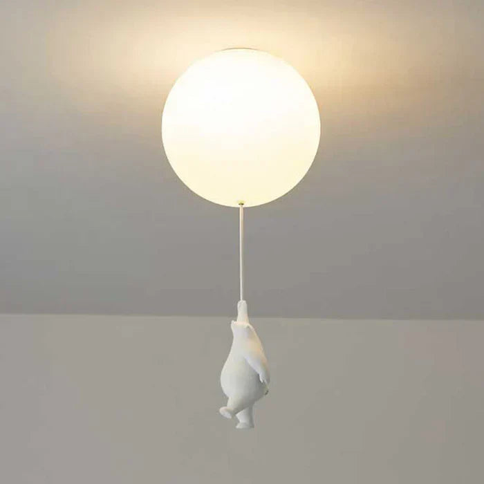Loftlampe til børn med bjørn og bold | CloudBear