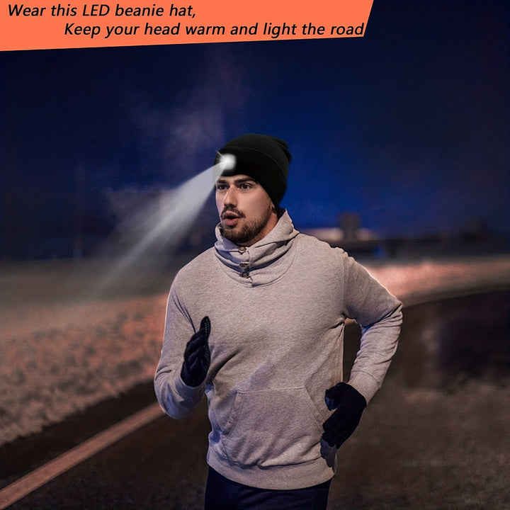 Unisex kasket med LED-lys – bekvem belysning til aftenture