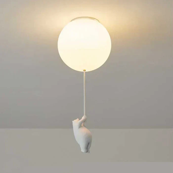 CloudBear børneloftlampe med bjørn og bold