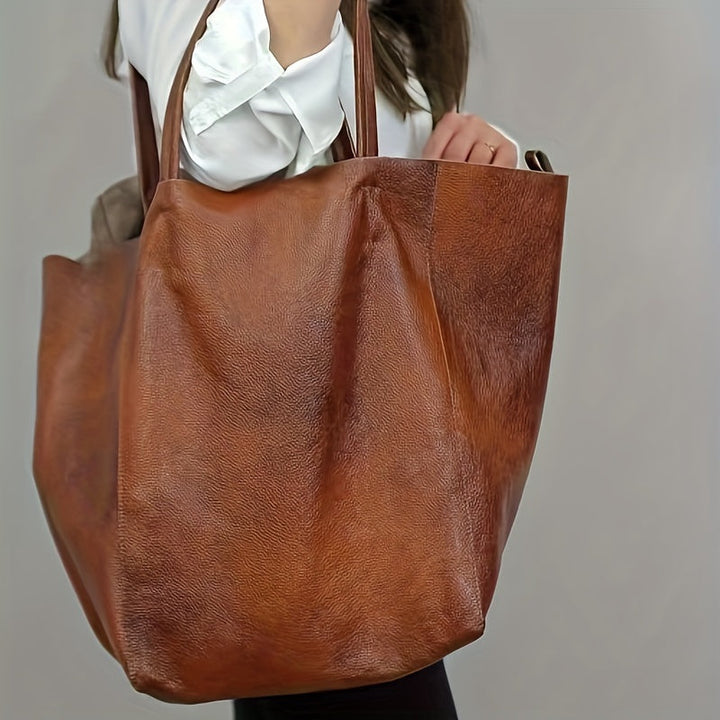 Elegant blød totetaske – praktisk og moderigtig
