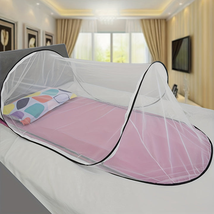 InsectoGuard Solo myggenet | Ultralet & sammenklappeligt | Med lynlås | 200×80×56 cm | Til 1 person