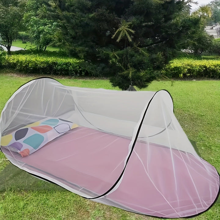 InsectoGuard Solo myggenet | Ultralet & sammenklappeligt | Med lynlås | 200×80×56 cm | Til 1 person