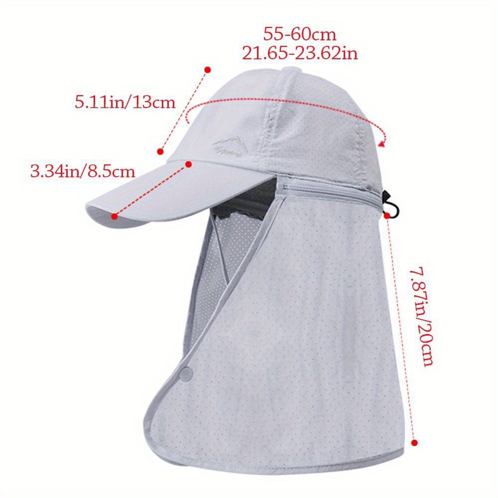 Truckerkasket med UV-beskyttelse og nakkebeskyttelse til udendørs eventyr - SchattenPro