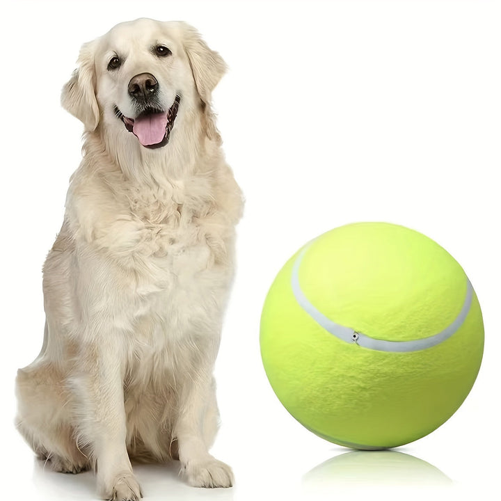 Ekstra holdbar tennisbold til store hunde – ideel til leg og udendørsaktiviteter