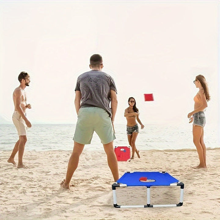 Bærbart cornhole-spilsæt – perfekt til udendørs familiehygge