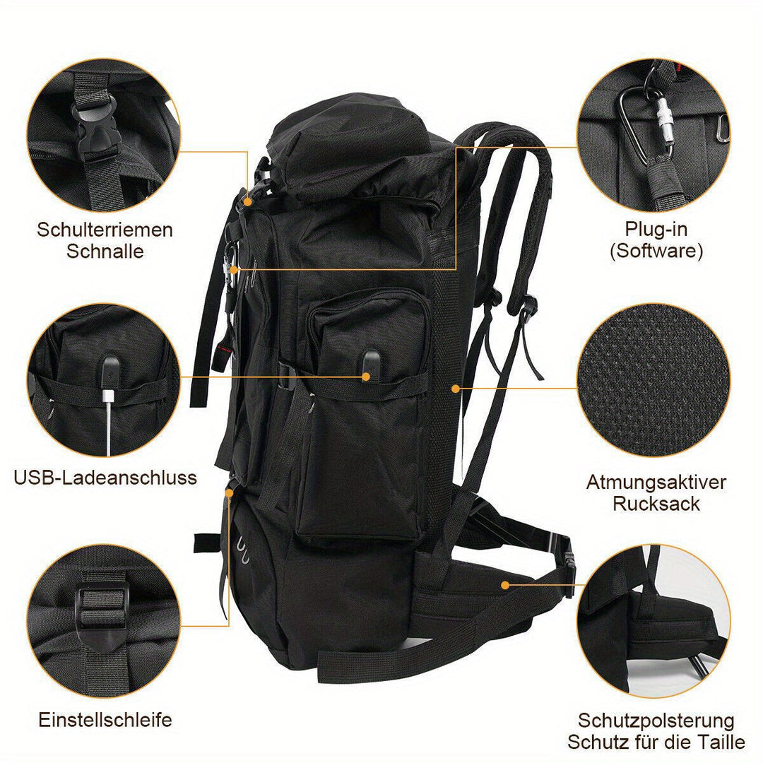 Explorer trekkingrygsæk 80L – robust og alsidig