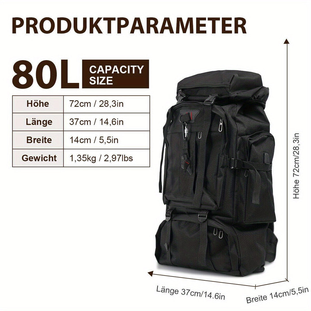 Explorer trekkingrygsæk 80L – robust og alsidig