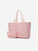 Afslappet Skuldertaske i PVC til Kvinder | Tote Bag | Stor Let Taske til Studerende
