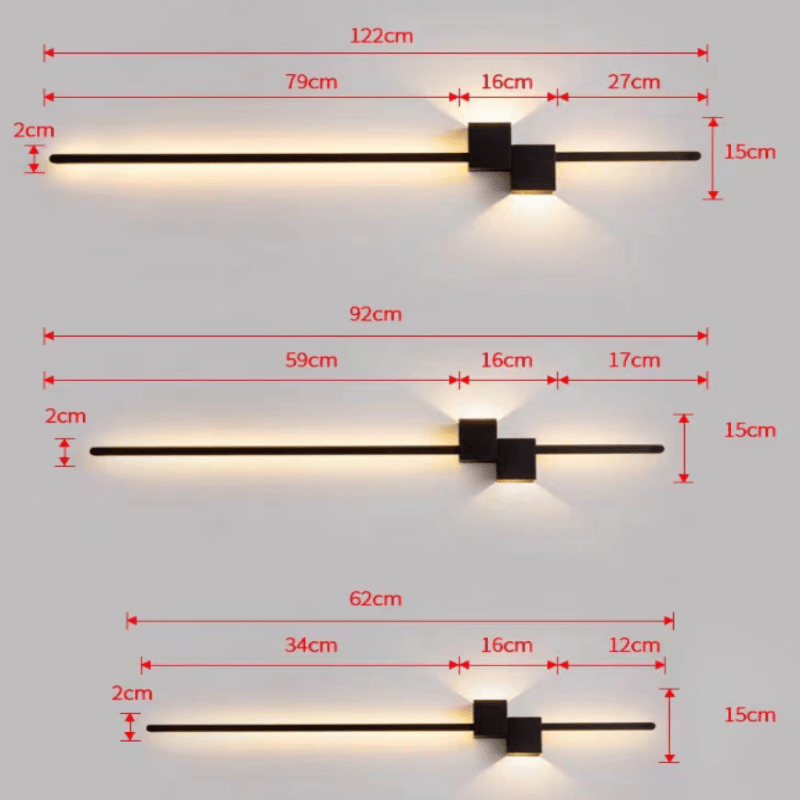 LINESTRIPE – minimalistisk LED-væglampe til en moderne stemning