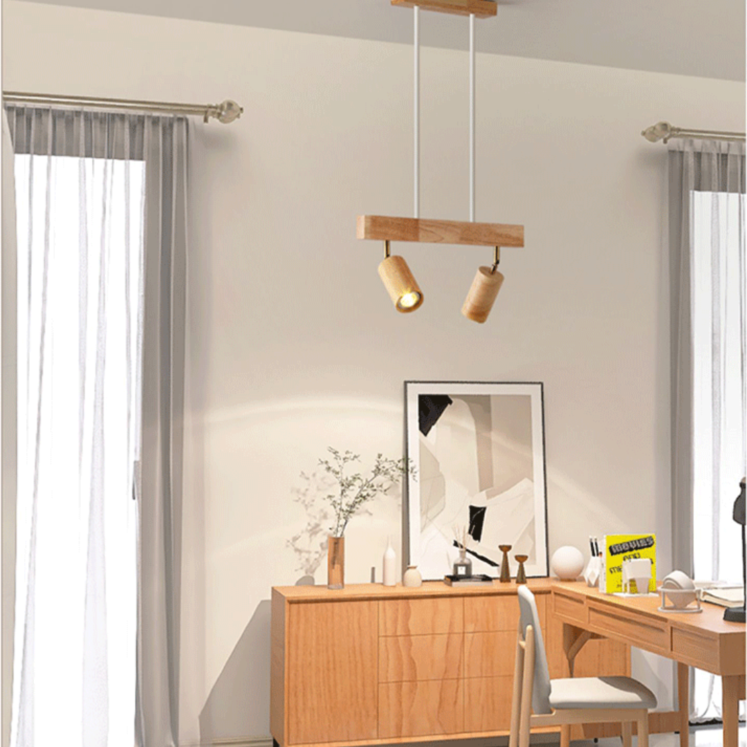 Justerbar loftsspot i træ – EcoLux
