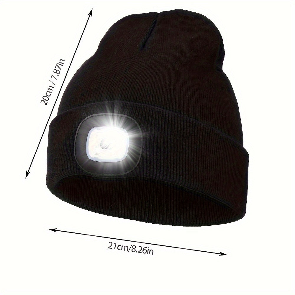 Unisex kasket med LED-lys – bekvem belysning til aftenture