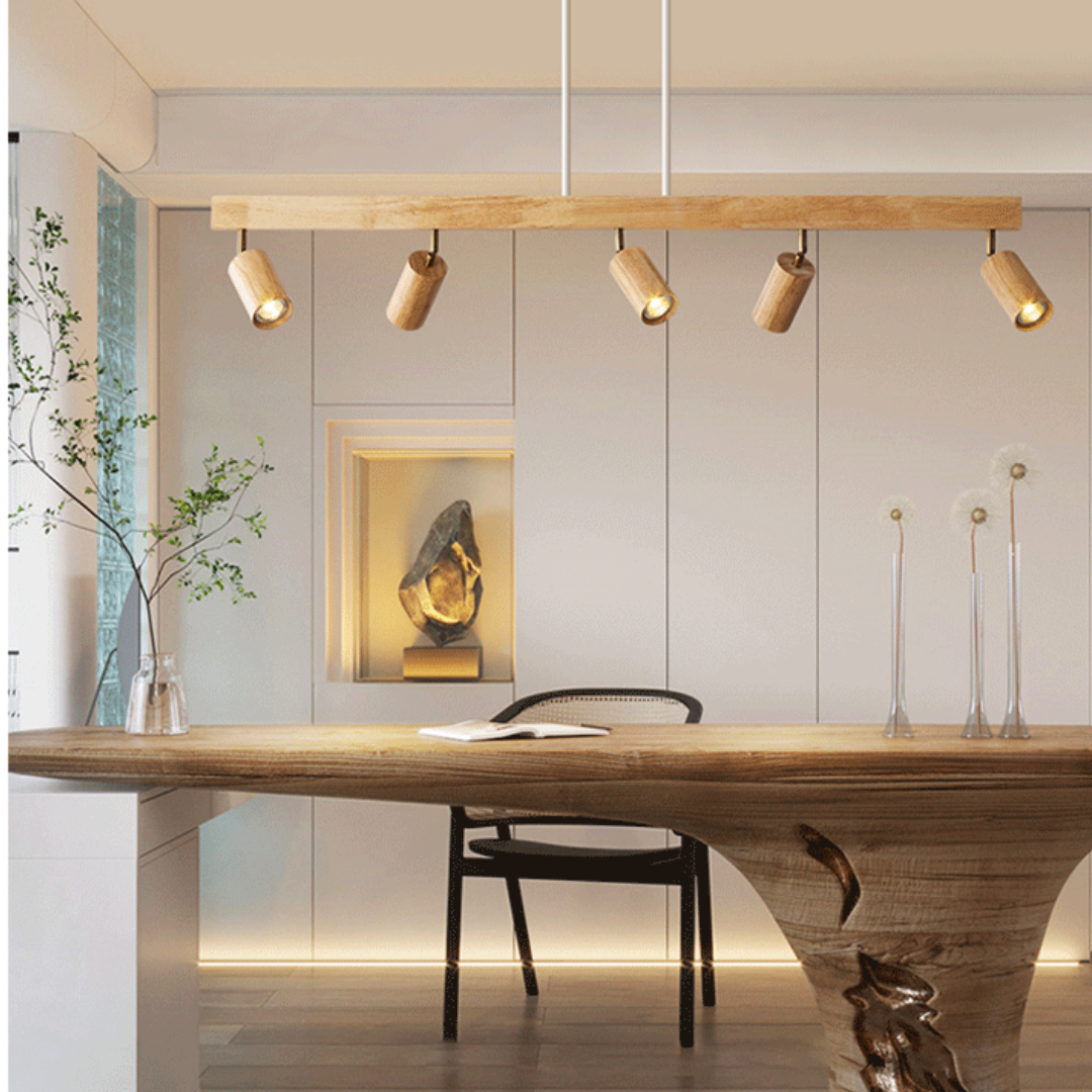 Justerbar loftsspot i træ – EcoLux