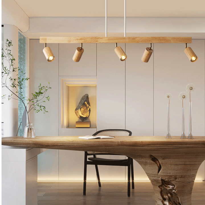 Justerbar loftsspot i træ – EcoLux