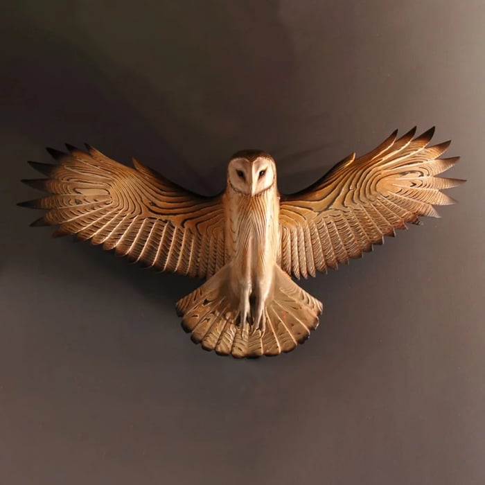 Vægdekoration – uglen "Majestic"