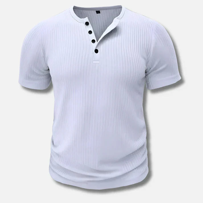Henley T-shirt med slim fit