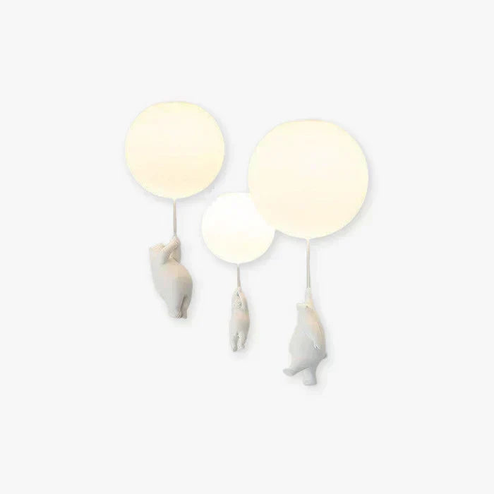 Loftlampe til børn med bjørn og bold | CloudBear