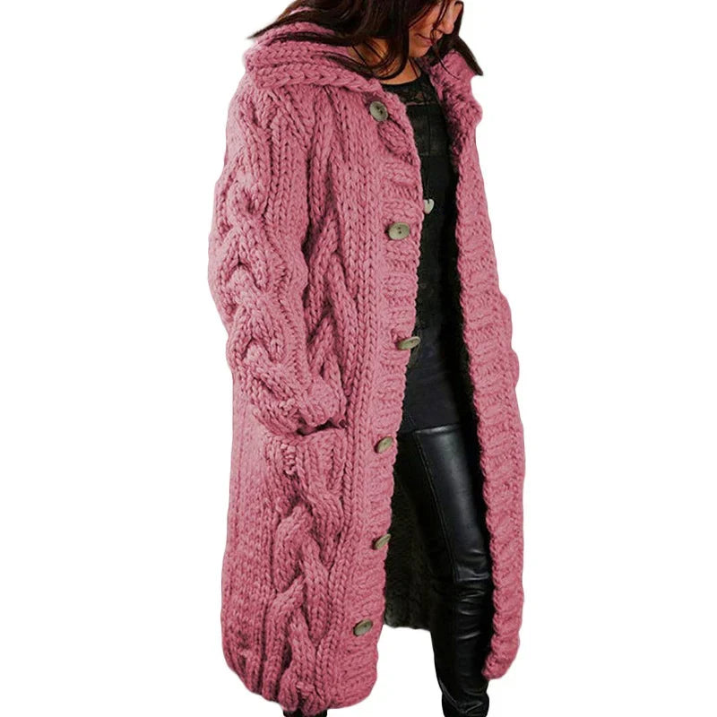 Behageligt tykt strikket cardigan - Emma