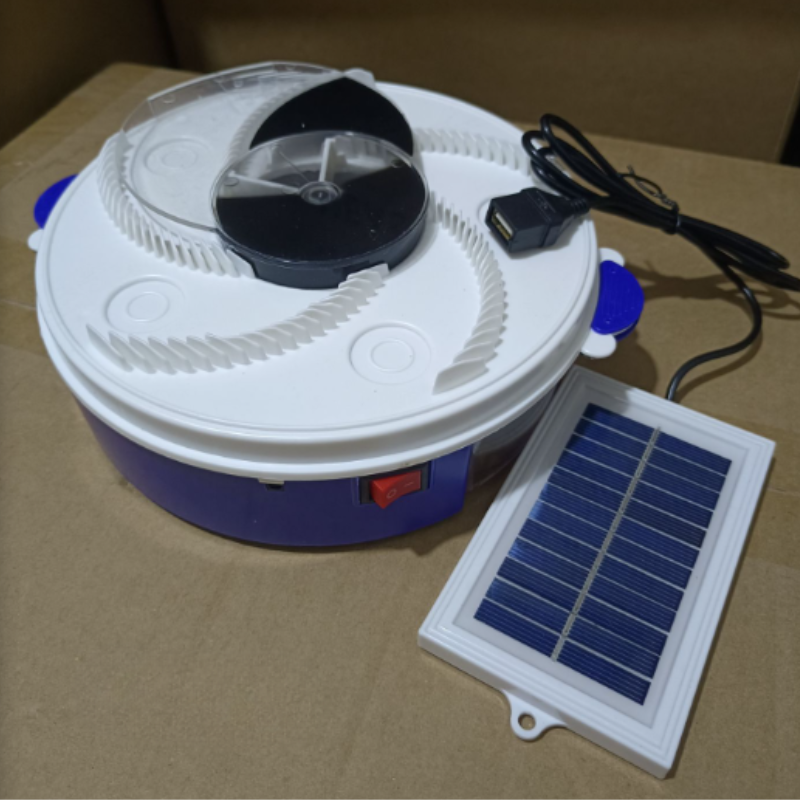 InsektoSilent fluefælde med rotation & madkamre | Støjsvag & miljøvenlig | Til inde & ude