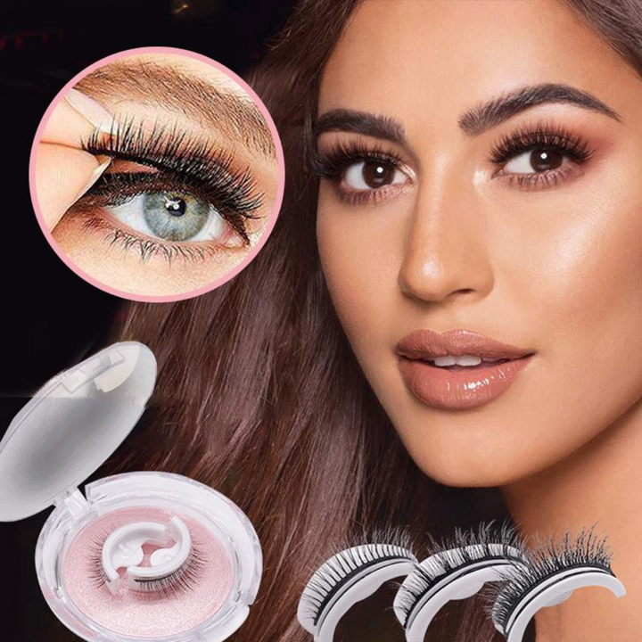 LashCouture limfrie klæbende vipper | Selvklæbende, genanvendelige vipper med naturligt look