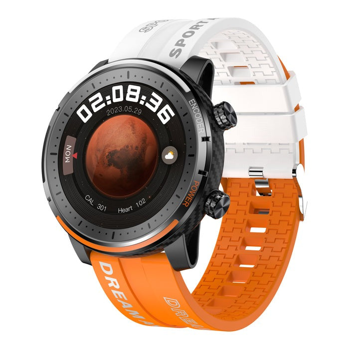 Vandtæt smartwatch med blodtryksmåler, iltmætning og søvnovervågning