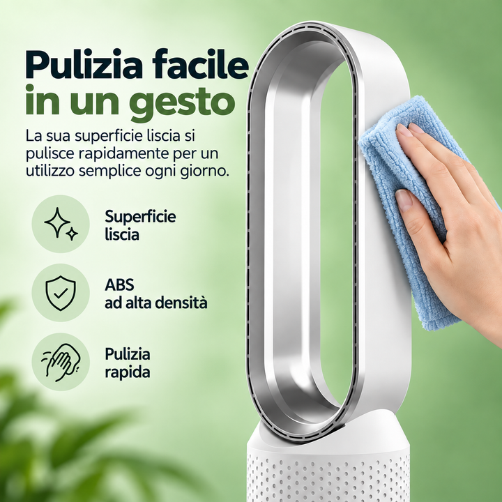 AirPure – Ultra-stille tårnventilator uden vinger (< 32 dB)