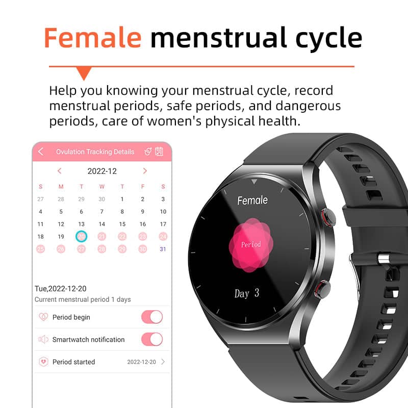 Én-Klikk smartwatch – Overvågning af puls, iltmætning og søvn | Suga Pro Health-serien