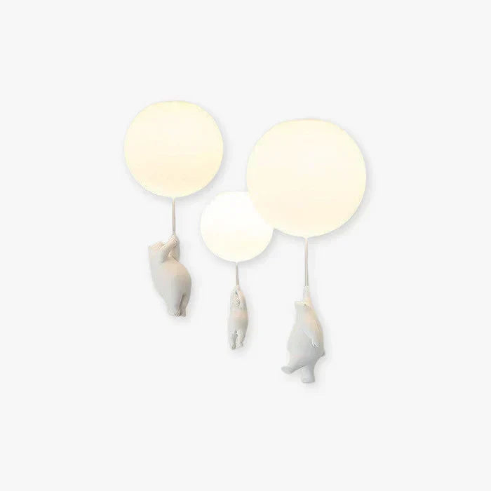 CloudBear børneloftlampe med bjørn og bold